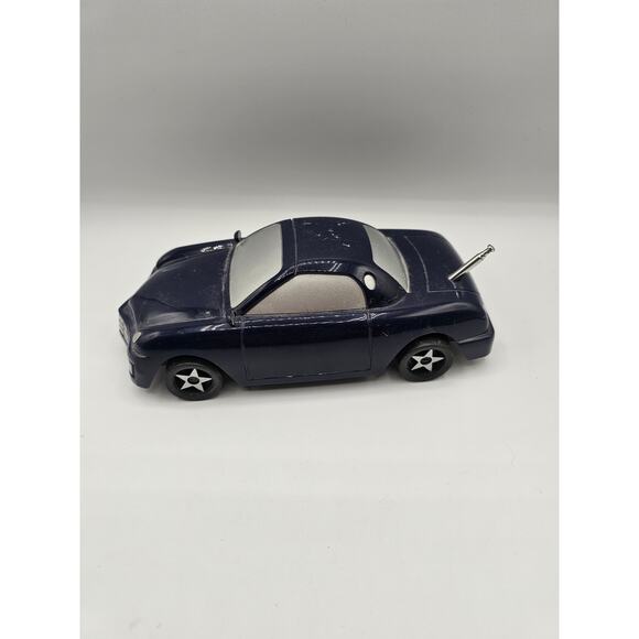 Vintage Navy Blue Car Shaped - AM/FM Radio Transistor Novelty No Box - Picture 2 of 6